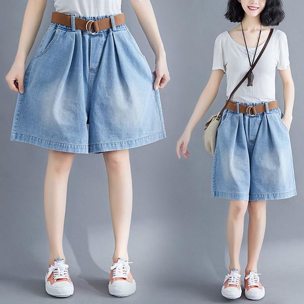 loose plus size women denim shorts oversized wide leg short femme elastic waist boyfriend shorts jeans with belt gd990, White;black
loose plus size women denim shorts oversized wide leg short femme elastic waist boyfriend shorts jeans with belt gd990, White;black