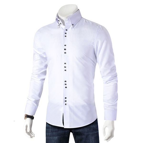 new fashion shirt long mouwen slim fit men casual button-down overshirt formula shirts men's clothing camisa, White;black
new fashion shirt long mouwen slim fit men casual button-down overshirt formula shirts men's clothing camisa, White;black