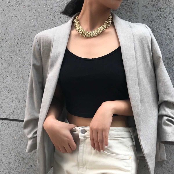 jewelry personality exaggeration thick necklace women's simple clothing accessories metal sweater chain, Silver
jewelry personality exaggeration thick necklace women's simple clothing accessories metal sweater chain, Silver