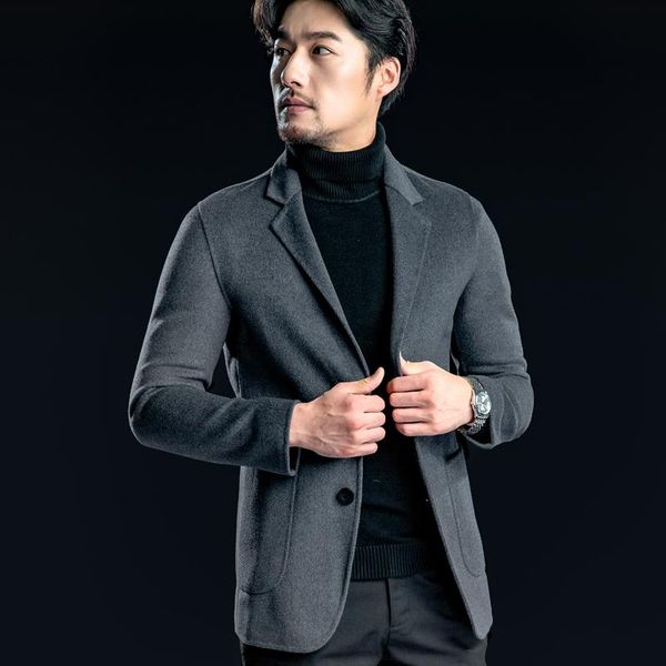 men's suits & blazers wool male blazer luxury autumn winter single breasted casual fashion slim fit solid color man jackets 4xl, White;black
men's suits & blazers wool male blazer luxury autumn winter single breasted casual fashion slim fit solid color man jackets 4xl, White;black