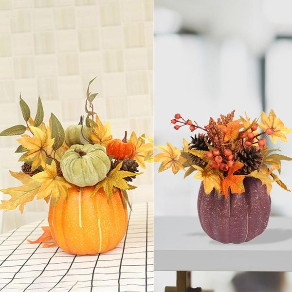 artificial pumpkin gourd berry maple fall leaves pine cones for table home decor
artificial pumpkin gourd berry maple fall leaves pine cones for table home decor