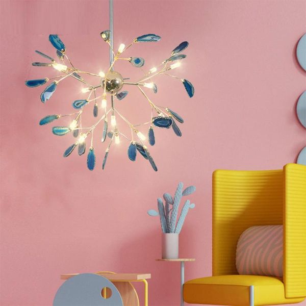 creative colorful agate firefly chandelier g4 luminaria led chandelier lustre lighting lamparas for dining room
creative colorful agate firefly chandelier g4 luminaria led chandelier lustre lighting lamparas for dining room