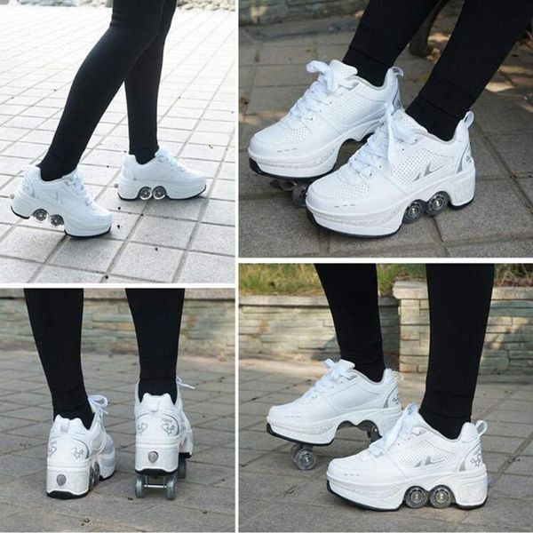 inline & roller skates deformation parkour shoes four wheels rounds of running skating
inline & roller skates deformation parkour shoes four wheels rounds of running skating