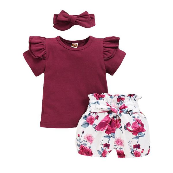 clothing sets baby girls summer solid frill +floral shorts+headband outfits 2pcs for kids clothes set, White
clothing sets baby girls summer solid frill +floral shorts+headband outfits 2pcs for kids clothes set, White
