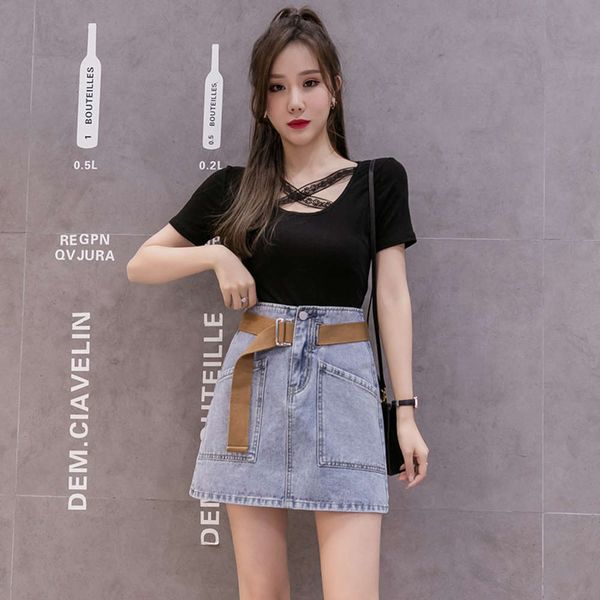 hip hop women's summer denim ins 2021 spring super new fire a-line with high waist and thin students' buttocks one-step skirt k, Blue
hip hop women's summer denim ins 2021 spring super new fire a-line with high waist and thin students' buttocks one-step skirt k, Blue
