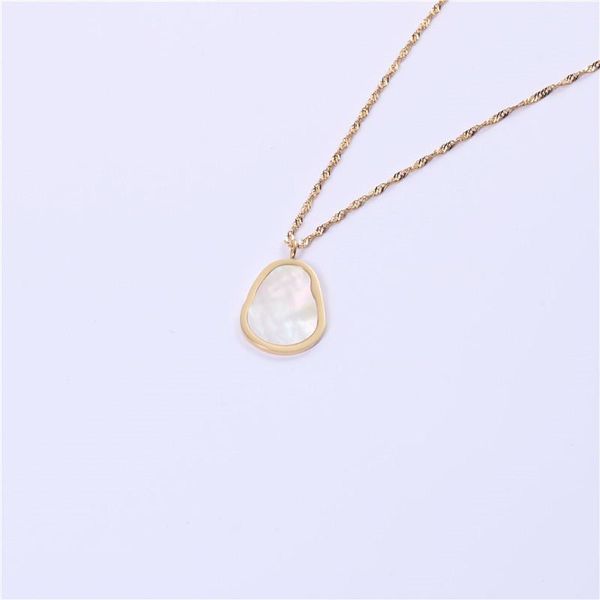 chains 18k gold plated geometric shell pendant calvicle necklace stainless steel jewelry wholesale tarnish choker, Silver
chains 18k gold plated geometric shell pendant calvicle necklace stainless steel jewelry wholesale tarnish choker, Silver