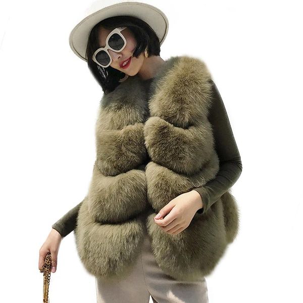 women's fur & faux 100% real vest women winter fashion style natural gilet full pelt autumn warm sleeveless coat female, Black
women's fur & faux 100% real vest women winter fashion style natural gilet full pelt autumn warm sleeveless coat female, Black