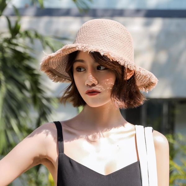 wide brim hats fashion bucket hat women fisherman loose edge raffia straw big visor outdoor cap for lady girls beach travel sun caps, Blue;gray
wide brim hats fashion bucket hat women fisherman loose edge raffia straw big visor outdoor cap for lady girls beach travel sun caps, Blue;gray