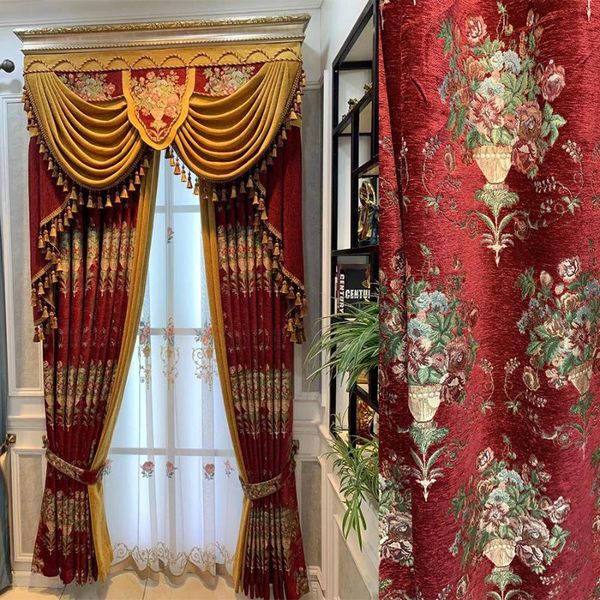 curtain & drapes curtains american light luxury chenille jacquard shading thickening customization for living dining room bedroom
curtain & drapes curtains american light luxury chenille jacquard shading thickening customization for living dining room bedroom