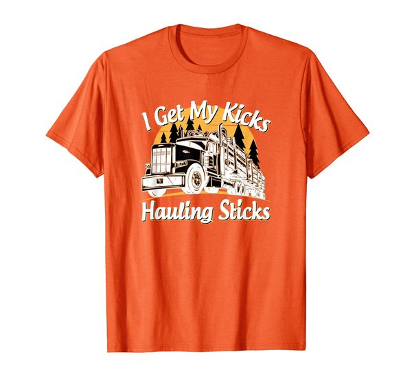 mens funny log truck driver i get my kicks hauling sticks novelty t-shirt, White;black
mens funny log truck driver i get my kicks hauling sticks novelty t-shirt, White;black