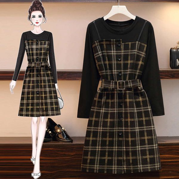 big size women's dress new fat sister in spring 2021 french platycodon grandiflorum show thin cover belly age reduction fake two dresse, Black;gray
big size women's dress new fat sister in spring 2021 french platycodon grandiflorum show thin cover belly age reduction fake two dresse, Black;gray