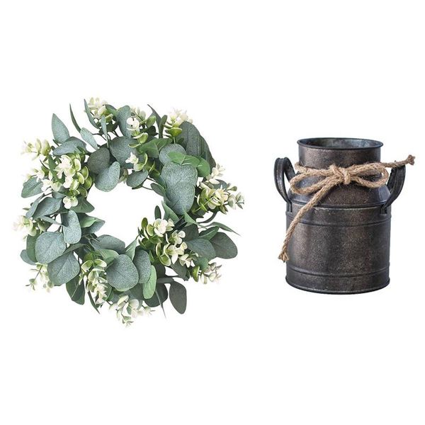 decorative flowers & wreaths 1pc shabby chic metal iron rustic vase milk can country jug 12inch wreath for front door wall
decorative flowers & wreaths 1pc shabby chic metal iron rustic vase milk can country jug 12inch wreath for front door wall