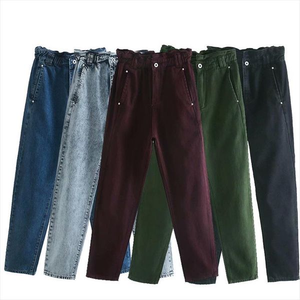 za 5 colors ies autumn women pants winter cotton high waist straight solid color casual trousers streetwear, Black;white
za 5 colors ies autumn women pants winter cotton high waist straight solid color casual trousers streetwear, Black;white