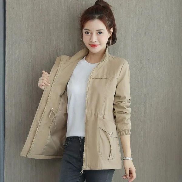 women's jackets windbreaker 2021 spring autumn casual short jacket stand collar tooling coat basic zipper clothing with lining, Black;brown
women's jackets windbreaker 2021 spring autumn casual short jacket stand collar tooling coat basic zipper clothing with lining, Black;brown