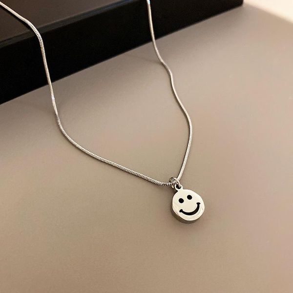 pendant necklaces lovelink cute stainless steel chain round face clavicle for women girls chokers accessories summer jewelry, Silver
pendant necklaces lovelink cute stainless steel chain round face clavicle for women girls chokers accessories summer jewelry, Silver