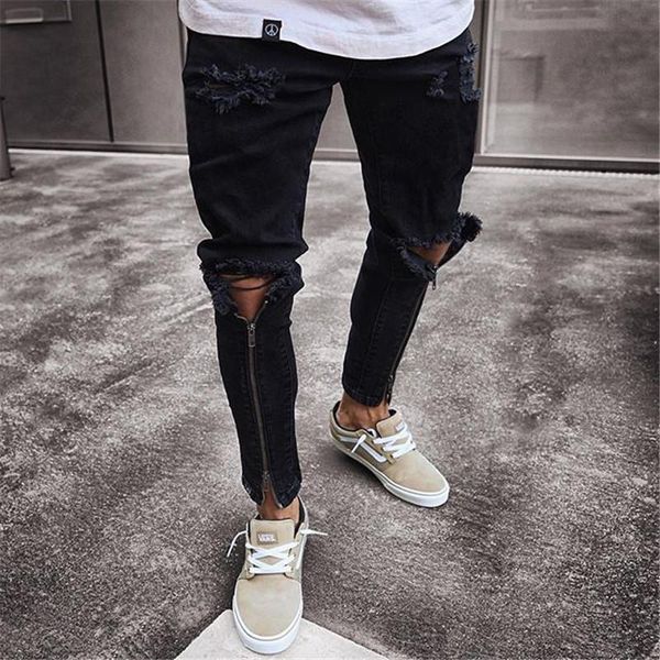 men's jeans fashion men ripped biker streetwear slim denim pants elastic skinny destroyed hip hop zip black 2021 casual trouser, Blue
men's jeans fashion men ripped biker streetwear slim denim pants elastic skinny destroyed hip hop zip black 2021 casual trouser, Blue