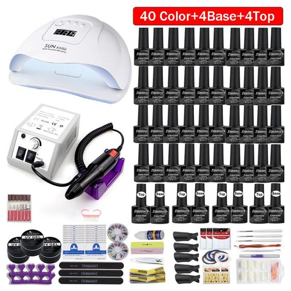 nail art kits 120/80/54w professional lamp kit 50/40 colors gel polish acrylic manicure set tool with salon drill machine
nail art kits 120/80/54w professional lamp kit 50/40 colors gel polish acrylic manicure set tool with salon drill machine