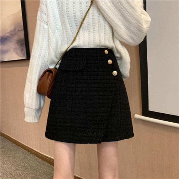 skirts fashion high waist a-line short skirt for women in autumn and winter 2021, Black
skirts fashion high waist a-line short skirt for women in autumn and winter 2021, Black