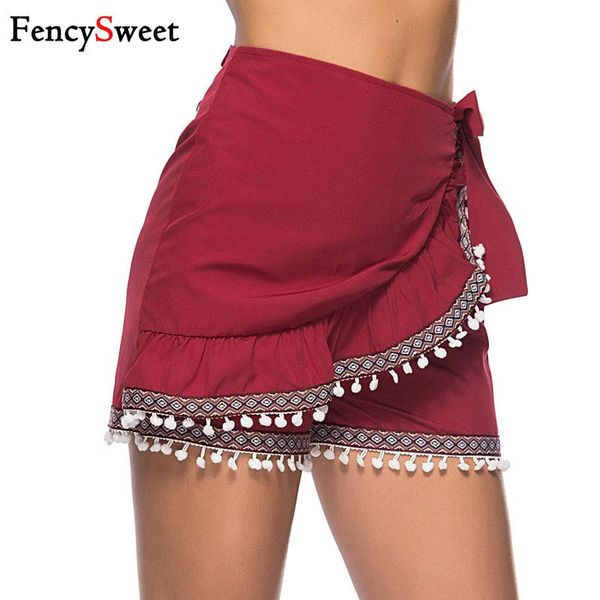 women's shorts fencysweet indie folk summer women high waist short skirts tassel bow back zipper female pants wine red plus size, White;black
women's shorts fencysweet indie folk summer women high waist short skirts tassel bow back zipper female pants wine red plus size, White;black