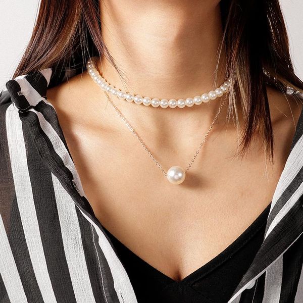 chokers design pearl necklace for women gold color multi-layer chains necklaces trendy party jewelry accessories, Golden;silver
chokers design pearl necklace for women gold color multi-layer chains necklaces trendy party jewelry accessories, Golden;silver