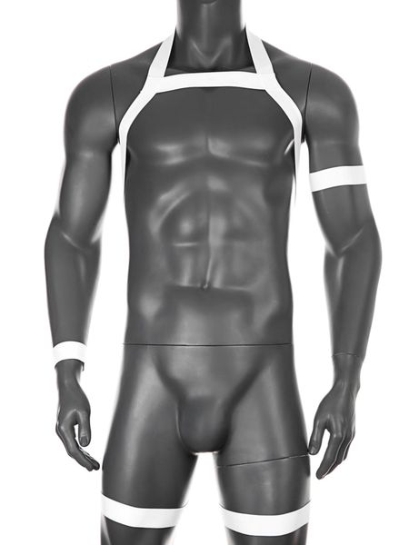 mens bondage body leotard halter chest harness strap costume cosplay muscle belt restraints sissy gay restraint straps gear, Black;white
mens bondage body leotard halter chest harness strap costume cosplay muscle belt restraints sissy gay restraint straps gear, Black;white