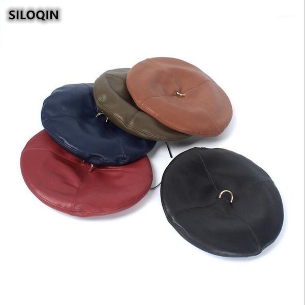quality pu leather berets autumn winter fashion personality for women trend leisure brand sports hats gorras, Blue;gray
quality pu leather berets autumn winter fashion personality for women trend leisure brand sports hats gorras, Blue;gray