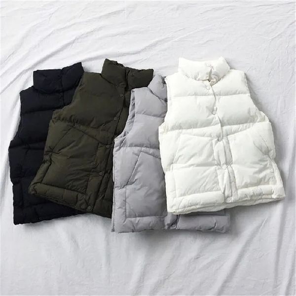 cotton jacket cardigan women's autumn winter solid color vest single-breasted pocket sleeveless parka loose simple commuting 211123, Black;white
cotton jacket cardigan women's autumn winter solid color vest single-breasted pocket sleeveless parka loose simple commuting 211123, Black;white