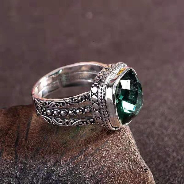 cluster rings thai silver 925 jewelry for women fashion vintage jewelrys open womens green crystal ring, Golden;silver
cluster rings thai silver 925 jewelry for women fashion vintage jewelrys open womens green crystal ring, Golden;silver