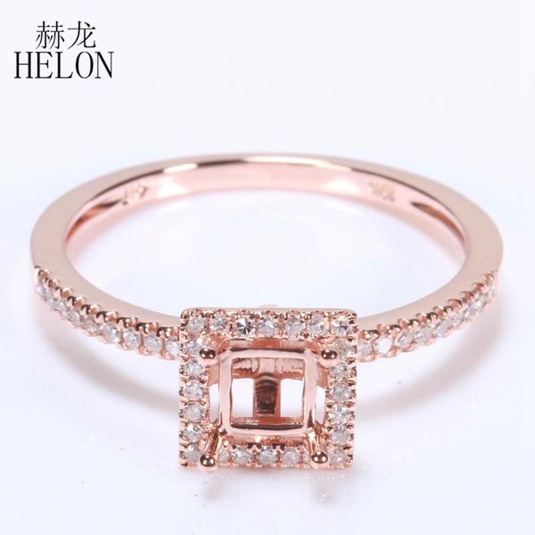 cluster rings helon 4 - 4.5mm cushion solid 10k rose gold pave 0.2ct natural diamonds semi mount engagement ring women fine jewelry gift, Golden;silver
cluster rings helon 4 - 4.5mm cushion solid 10k rose gold pave 0.2ct natural diamonds semi mount engagement ring women fine jewelry gift, Golden;silver