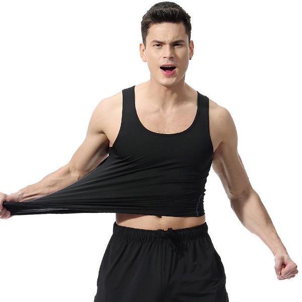 2021summer new men's sports fitness vest sleeveless running training sports vest high elastic breathable quick-drying clothes, Black;blue
2021summer new men's sports fitness vest sleeveless running training sports vest high elastic breathable quick-drying clothes, Black;blue