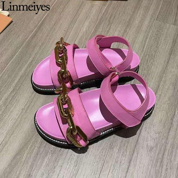 sandals summer platform women print genuine leather gold chain decorate thick sole casual beach woman 35-42, Black
sandals summer platform women print genuine leather gold chain decorate thick sole casual beach woman 35-42, Black