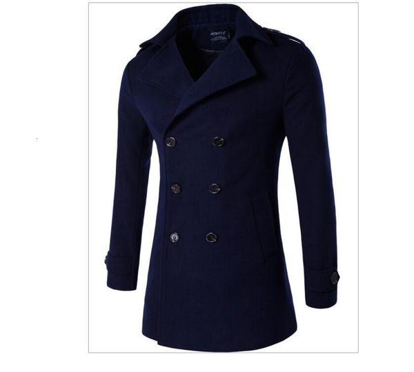 new 2021 autumn winter woolen coat male long jacket cotton thick warm men overcoat htsf, Black
new 2021 autumn winter woolen coat male long jacket cotton thick warm men overcoat htsf, Black
