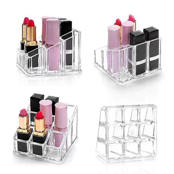 storage boxes & bins 9/12 grid trapezoid plastic transparent makeup display rack lipstick stand cosmetic organizer holder box high quality
storage boxes & bins 9/12 grid trapezoid plastic transparent makeup display rack lipstick stand cosmetic organizer holder box high quality