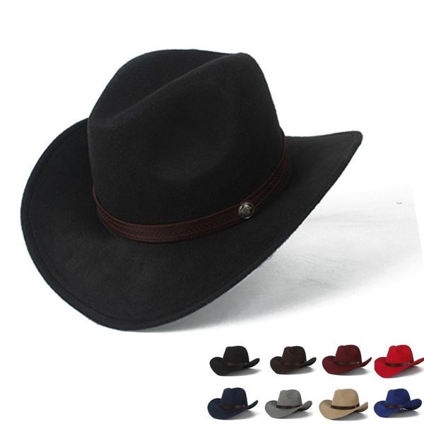 cloches women men wool hollow western cowboy hat gentleman outblack sombrero hombre jazz cap size 56-58, Blue;gray
cloches women men wool hollow western cowboy hat gentleman outblack sombrero hombre jazz cap size 56-58, Blue;gray