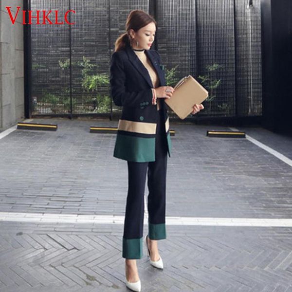 women's suits & blazers 2021 women casual office business long section pant formal work wear sets uniform styles elegant c306, White;black
women's suits & blazers 2021 women casual office business long section pant formal work wear sets uniform styles elegant c306, White;black