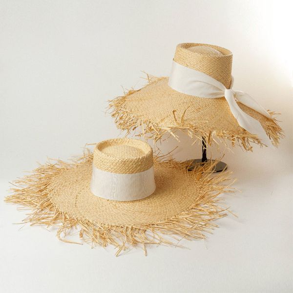 2021 new elegant raffia floppy for women black white ribbon bow sun visor fringed big brim beach hats uv protection summer hat p4sb, Blue;gray
2021 new elegant raffia floppy for women black white ribbon bow sun visor fringed big brim beach hats uv protection summer hat p4sb, Blue;gray