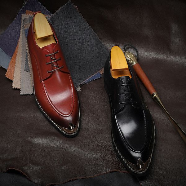 italy designer men dress shoes genuine leather lace up mens shoe for suit steel protection pointed toe formal wedding shoes f27, Black
italy designer men dress shoes genuine leather lace up mens shoe for suit steel protection pointed toe formal wedding shoes f27, Black