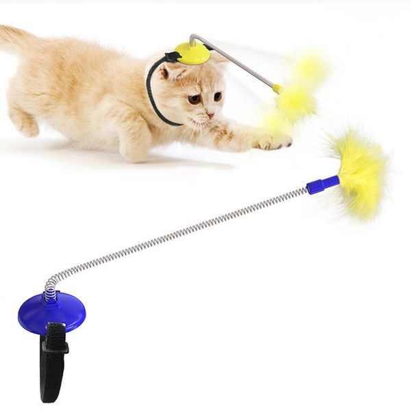 cat toys teaser toy 1pc funny interactive suction spring feather wand pet supplies favor
cat toys teaser toy 1pc funny interactive suction spring feather wand pet supplies favor