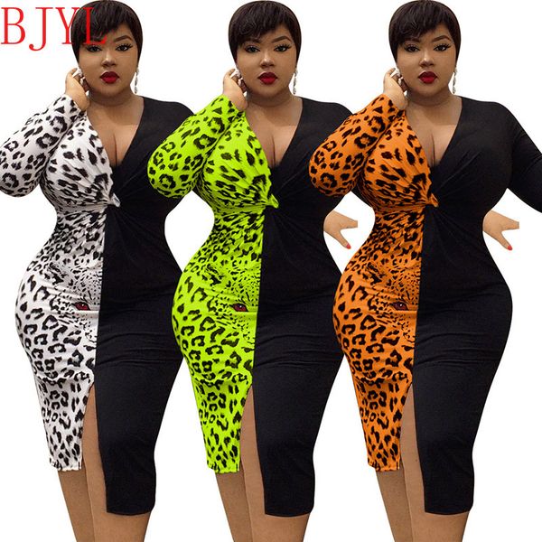 2021 new autumn women long sleeve v-neck plus size split slim high waist bag hips leopard print knee length mc42, Black;gray
2021 new autumn women long sleeve v-neck plus size split slim high waist bag hips leopard print knee length mc42, Black;gray