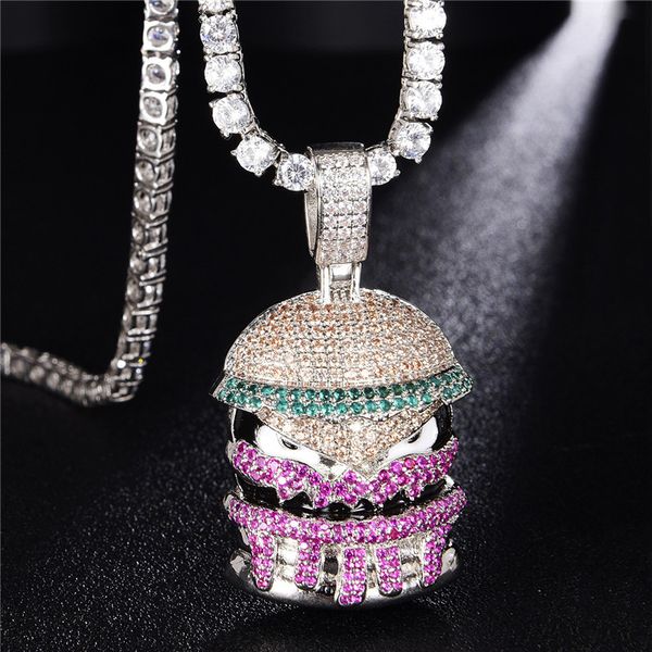 iced out hamburg pendant necklace new arrival multicolor aaa zircon mens charms necklace hip hop jewelry, Silver
iced out hamburg pendant necklace new arrival multicolor aaa zircon mens charms necklace hip hop jewelry, Silver