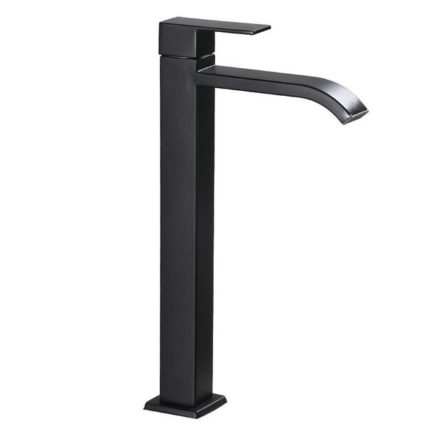 single cold black bathroom above counter basin faucet 304 stainless steel art basin faucet
single cold black bathroom above counter basin faucet 304 stainless steel art basin faucet
