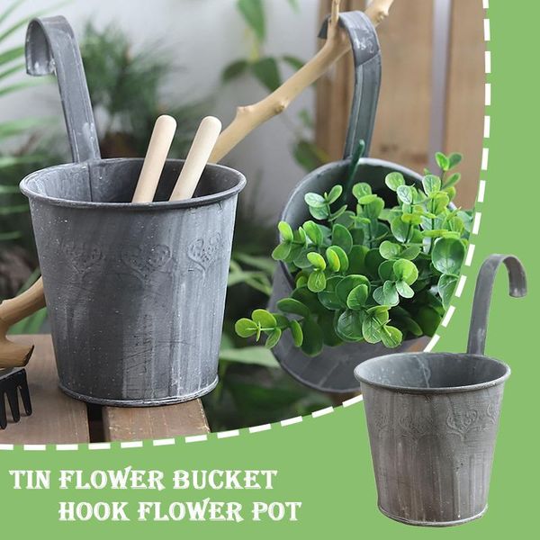 hooks & rails 50@ hook small flower pot tin bucket mini balcony planters home yard indoor plants wall hanging pots
hooks & rails 50@ hook small flower pot tin bucket mini balcony planters home yard indoor plants wall hanging pots