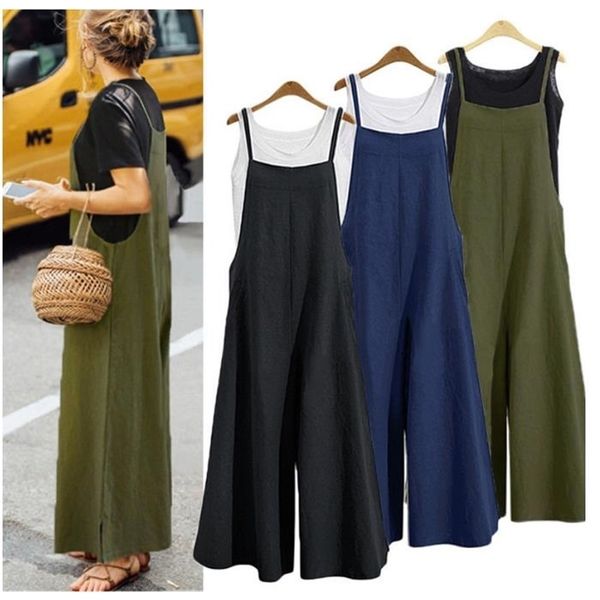 rompers plus size s-5xl summer new women casual loose linen cotton jumpsuit sleeveless backless playsuit trousers overalls 210317, Black;white
rompers plus size s-5xl summer new women casual loose linen cotton jumpsuit sleeveless backless playsuit trousers overalls 210317, Black;white