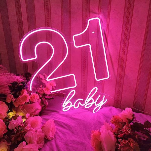 other lighting bulbs & tubes custom led flex neon sign 21 baby visual art bar pub club wall hanging flexible for decoration blessing day
other lighting bulbs & tubes custom led flex neon sign 21 baby visual art bar pub club wall hanging flexible for decoration blessing day