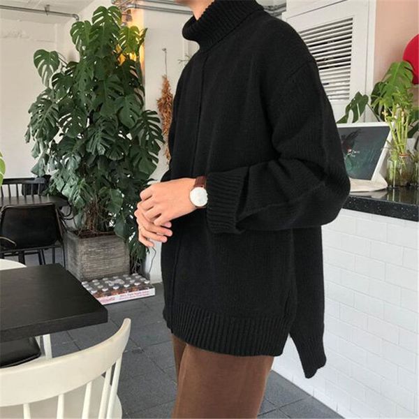 2021 new winter thick turtleneck sweater men's warm fashion casual knit pullover men wild loose korean knitting sweaters mens clothes z, White;black
2021 new winter thick turtleneck sweater men's warm fashion casual knit pullover men wild loose korean knitting sweaters mens clothes z, White;black