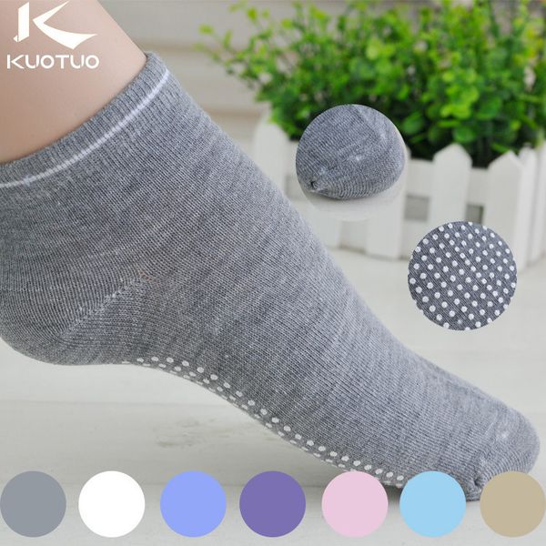 socks hosiery kuotuo for men and women candy yoga summer antiskid boat socks, Black;white