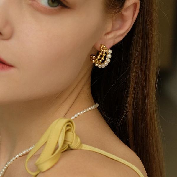 hoop & huggie timeless wonder fancy faux pearl geo earrings women designer jewelry ins statement boho party goth gift emo egirl rare 1364, Golden;silver
hoop & huggie timeless wonder fancy faux pearl geo earrings women designer jewelry ins statement boho party goth gift emo egirl rare 1364, Golden;silver