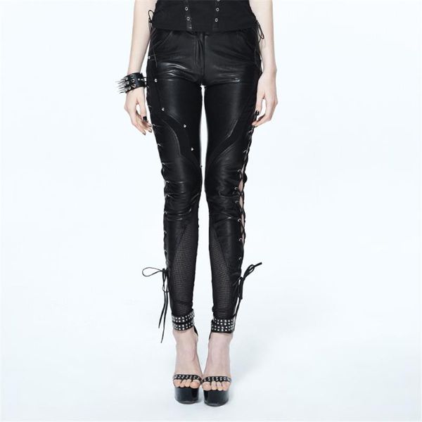women's pants & capris steampunk pu leather women gothic clothing skinny fit bandage tight casual black trousers for, Black;white
women's pants & capris steampunk pu leather women gothic clothing skinny fit bandage tight casual black trousers for, Black;white