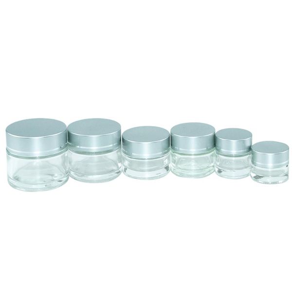 10pcs 5ml 10ml 15ml 20ml 30ml 50ml transparent glass bottle with silver plastic cover face cream bottles gifts cosmetics
10pcs 5ml 10ml 15ml 20ml 30ml 50ml transparent glass bottle with silver plastic cover face cream bottles gifts cosmetics