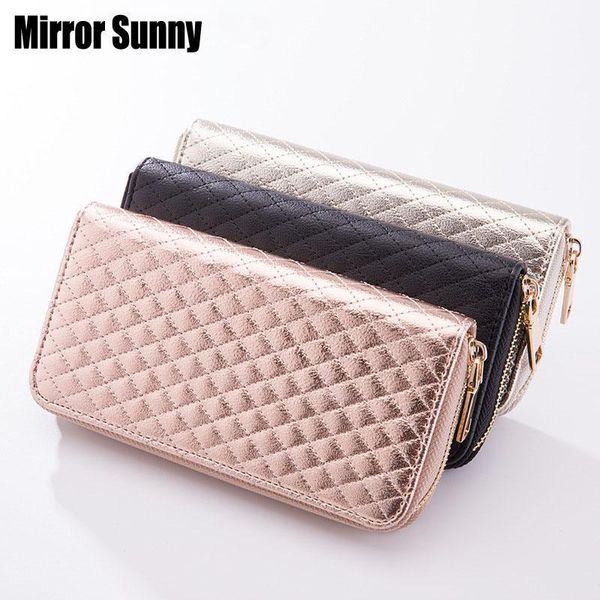wallets fashion pu quilting leather women's long wallet zipper purse large capacity multi card holder bag cellphone clutch1, Red;black
wallets fashion pu quilting leather women's long wallet zipper purse large capacity multi card holder bag cellphone clutch1, Red;black